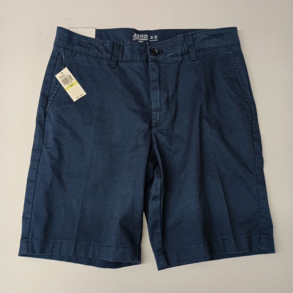 NWT Men's IZOD Dockside Shorts Size 30 Blue Classic 9.5 Ins